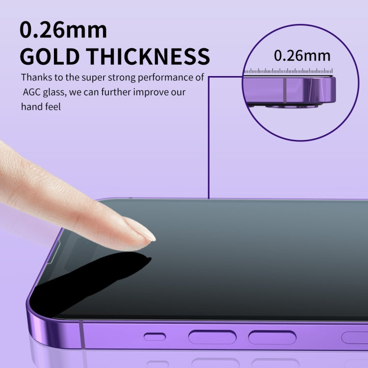 For iPhone 12 / 12 Pro 2pcs ENKAY Hat-Prince 25 Degree Privacy 8K UHD AGC Tempered Glass Film - HoMEdemic™ 