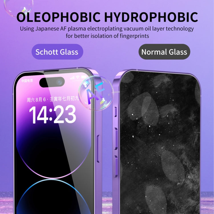 For iPhone 12 / 12 Pro 2pcs ENKAY Hat-Prince 25 Degree Privacy 8K UHD AGC Tempered Glass Film - HoMEdemic™ 