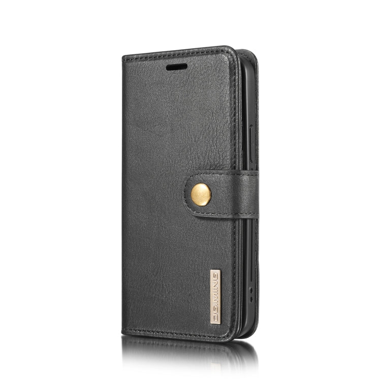 For iPhone 12/12 Pro DG.MING Crazy Horse Texture Detachable Magnetic Leather Case(Black) - HoMEdemic™ 