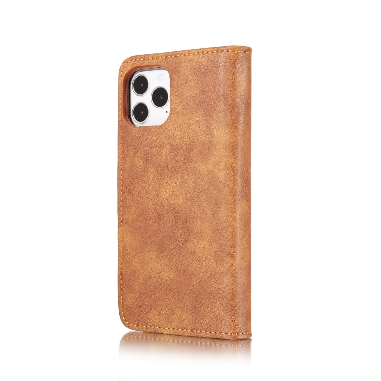 For iPhone 12/12 Pro DG.MING Crazy Horse Texture Detachable Magnetic Leather Case(Brown) - HoMEdemic™ 