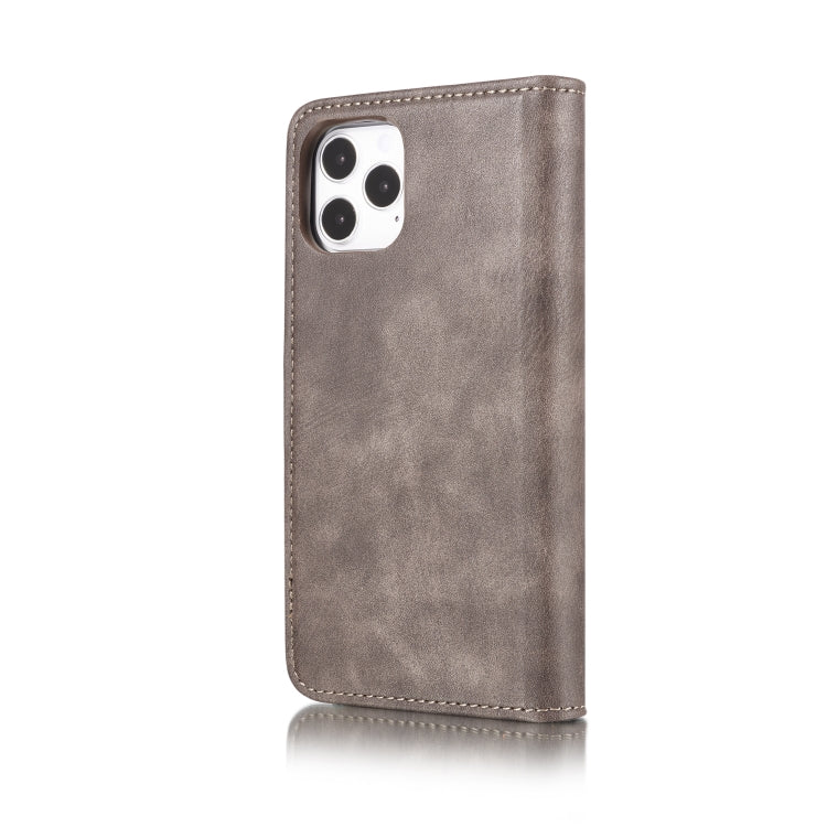For iPhone 12/12 Pro DG.MING Crazy Horse Texture Detachable Magnetic Leather Case(Grey) - HoMEdemic™ 