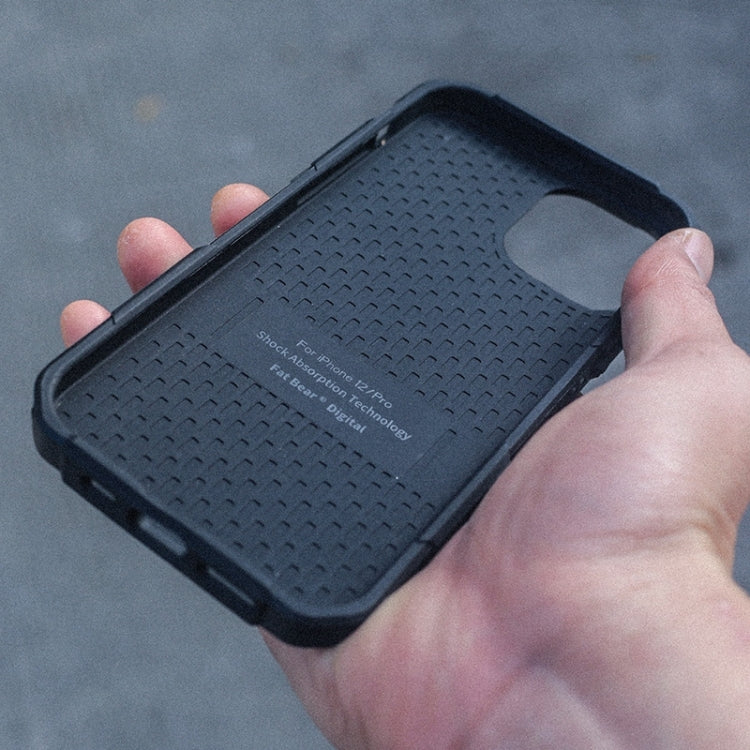 For iPhone 12 / 12 Pro FATBEAR Armor Shockproof Cooling Case(Black) - HoMEdemic™ 