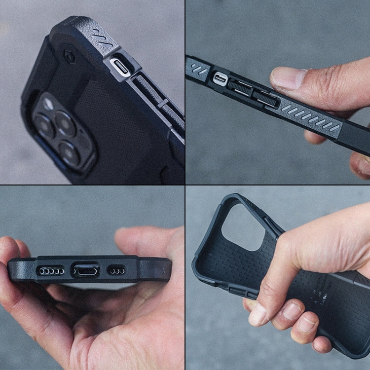 For iPhone 12 / 12 Pro FATBEAR Armor Shockproof Cooling Case(Black) - HoMEdemic™ 