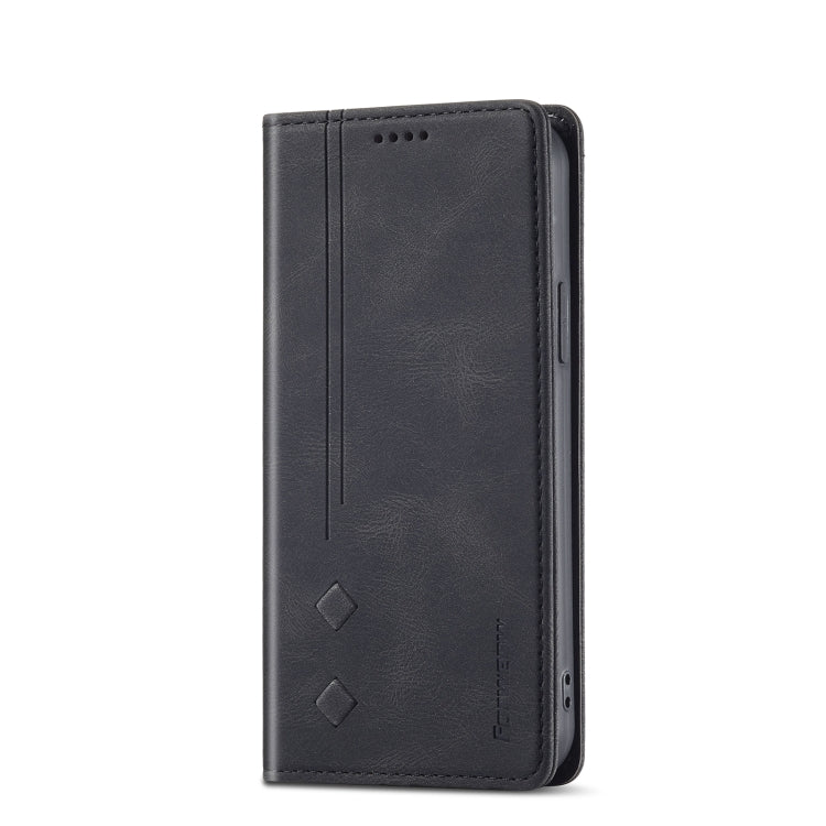 For iPhone 12 / 12 Pro Forwenw F2 Series Magnetic Horizontal Flip Leather Case with Holder & Card Slots & Wallet(Black) - HoMEdemic™ 