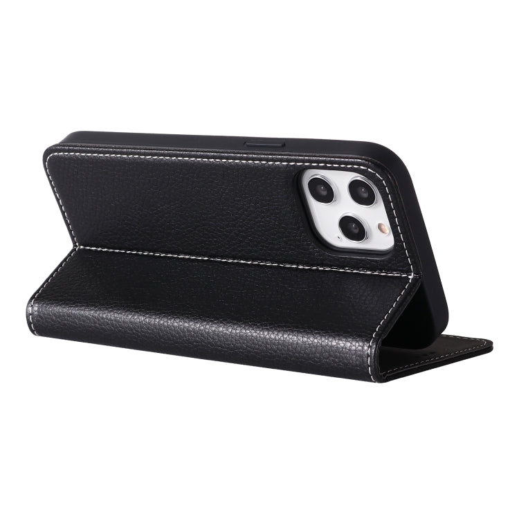 For iPhone 12 / 12 Pro GEBEI PU+TPU Horizontal Flip Protective Case with Holder & Card Slots(Black) - HoMEdemic™ 
