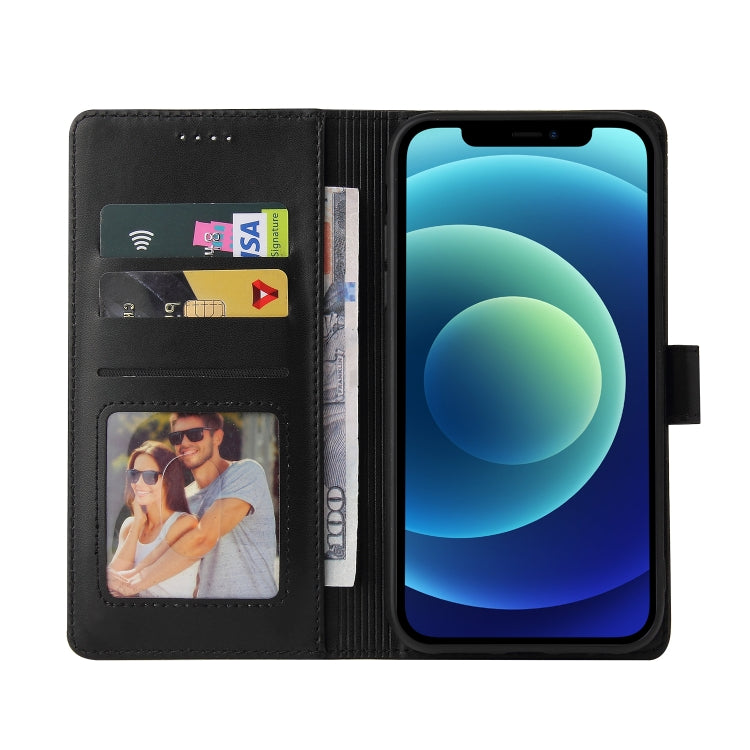 For iPhone 12 / 12 Pro GQUTROBE Skin Feel Magnetic Leather Phone Case(Black) - HoMEdemic™ 