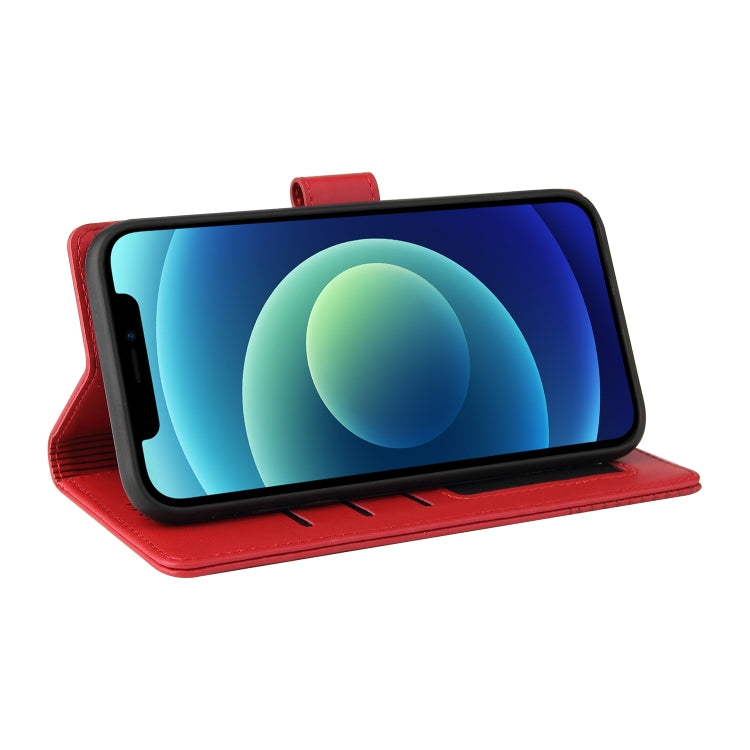 For iPhone 12 / 12 Pro GQUTROBE Skin Feel Magnetic Leather Phone Case(Red) - HoMEdemic™ 