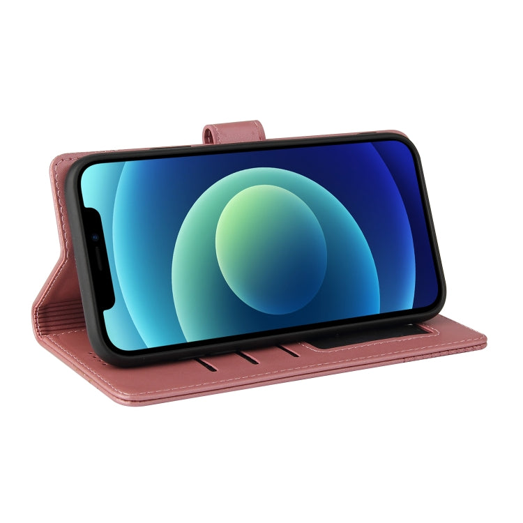 For iPhone 12 / 12 Pro GQUTROBE Skin Feel Magnetic Leather Phone Case(Rose Gold) - HoMEdemic™ 