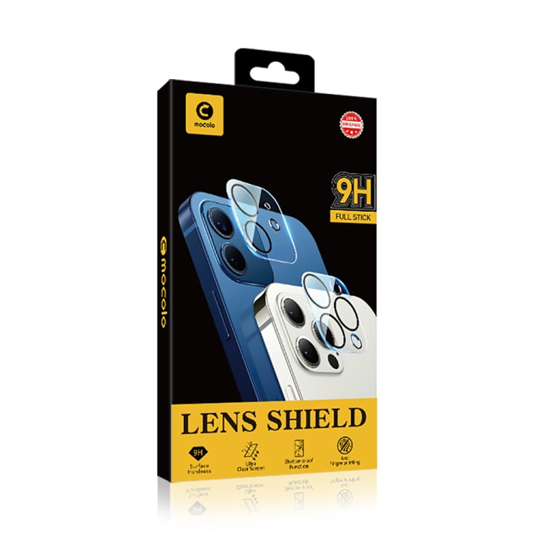 For iPhone 12 2pcs mocolo 0.15mm 9H 2.5D Round Edge Rear Camera Lens Tempered Glass Film(Clear) - HoMEdemic™ 