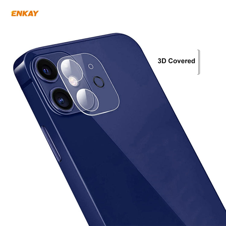 For iPhone 12 ENKAY Hat-Prince 9H Rear Camera Lens Tempered Glass Film Full Coverage Protector - HoMEdemic™ 