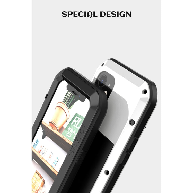 For iPhone 12 LOVE MEI Metal Shockproof Life Waterproof Dustproof Protective Case(White) - HoMEdemic™ 