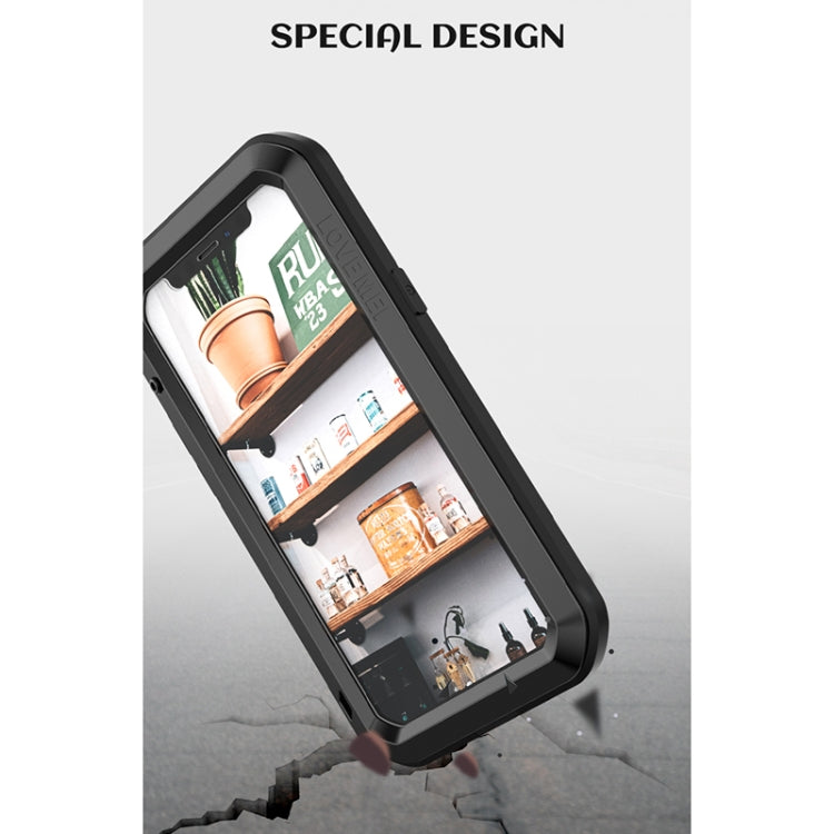 For iPhone 12 LOVE MEI Metal Shockproof Life Waterproof Dustproof Protective Case(Yellow) - HoMEdemic™ 