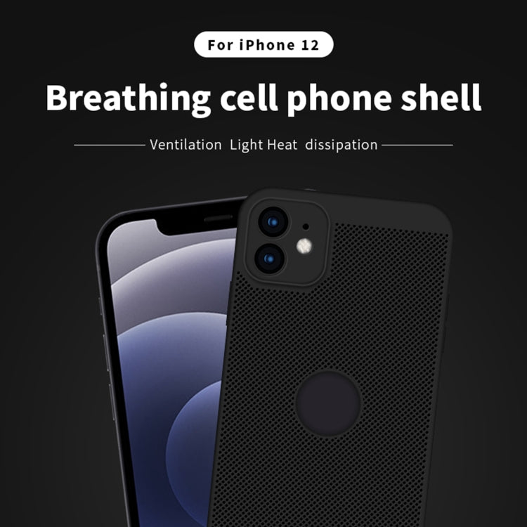 For iPhone 12 MOFi Honeycomb Texture Breathable PC Shockproof Protective Back Cover Case(Gold) - HoMEdemic™ 