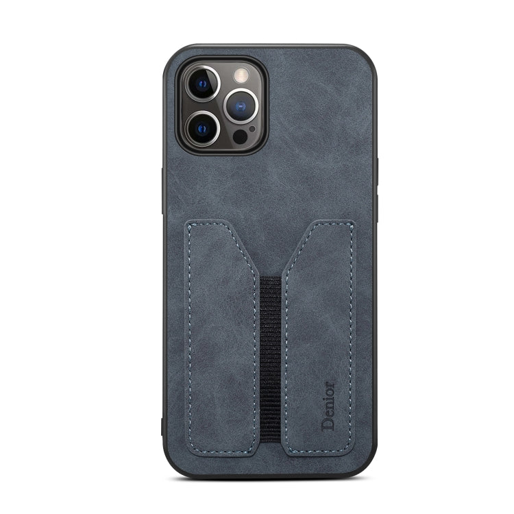 For iPhone 12 Pro Denior Elastic Card Slot PU + TPU Phone Case(Grey) - HoMEdemic™ 