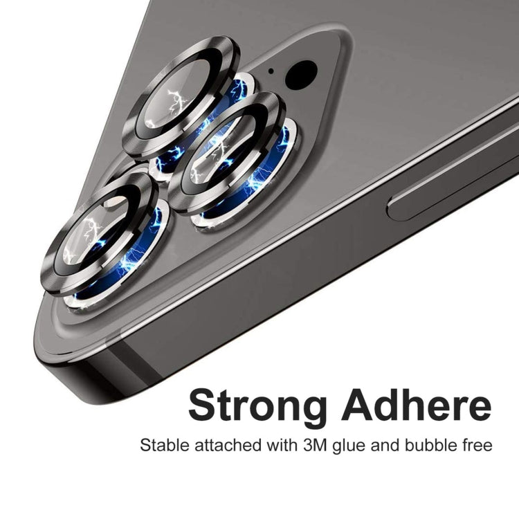 For iPhone 12 Pro ENKAY Hat-Prince Aluminium Alloy + Tempered Glass Camera Lens Cover Full Coverage Protector(Black) - HoMEdemic™ 