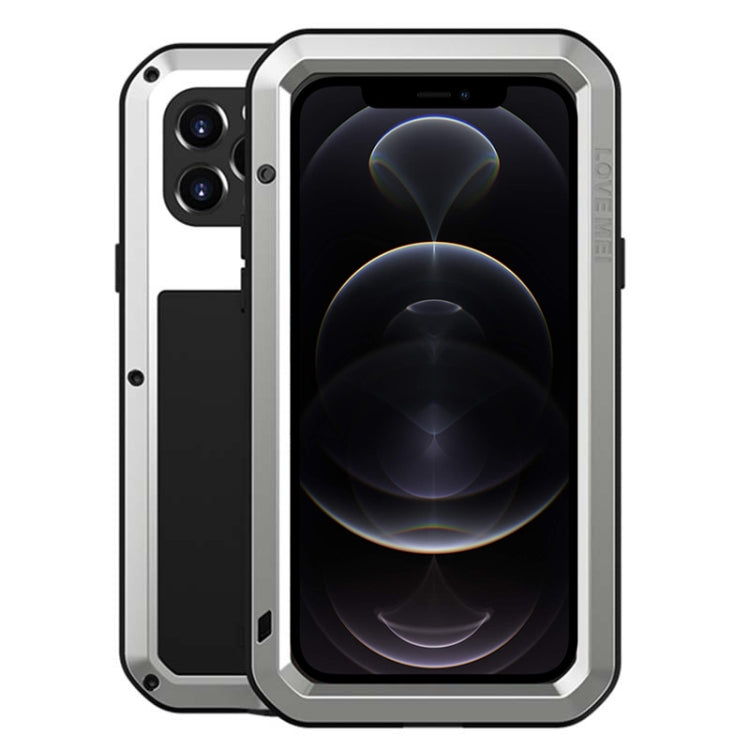 For iPhone 12 Pro LOVE MEI Metal Shockproof Life Waterproof Dustproof Protective Case(Silver) - HoMEdemic™ 