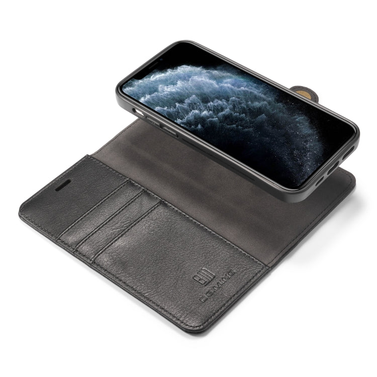 For iPhone 12 Pro Max DG.MING Crazy Horse Texture Detachable Magnetic Leather Case(Black) - HoMEdemic™ 