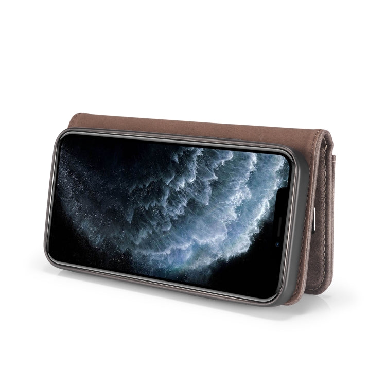 For iPhone 12 Pro Max DG.MING Crazy Horse Texture Detachable Magnetic Leather Case(Grey) - HoMEdemic™ 