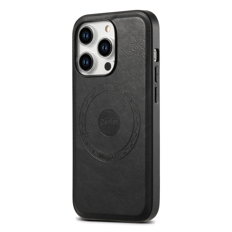 For iPhone 12 Pro Max Denior Cowhide Texture Leather MagSafe Phone Case(Black) - HoMEdemic™ 