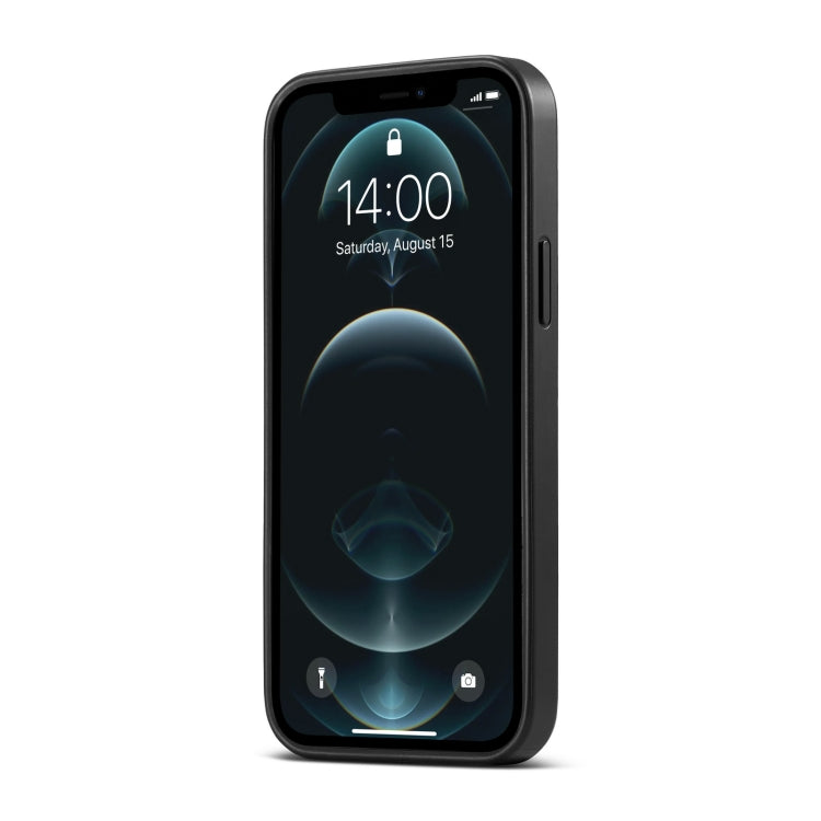 For iPhone 12 Pro Max Fierre Shann Leather Texture Phone Back Cover Case(Ox Tendon Black) - HoMEdemic™ 