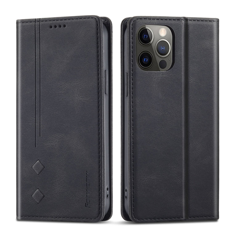 For iPhone 12 Pro Max Forwenw F2 Series Magnetic Horizontal Flip Leather Case with Holder & Card Slots & Wallet(Black) - HoMEdemic™ 
