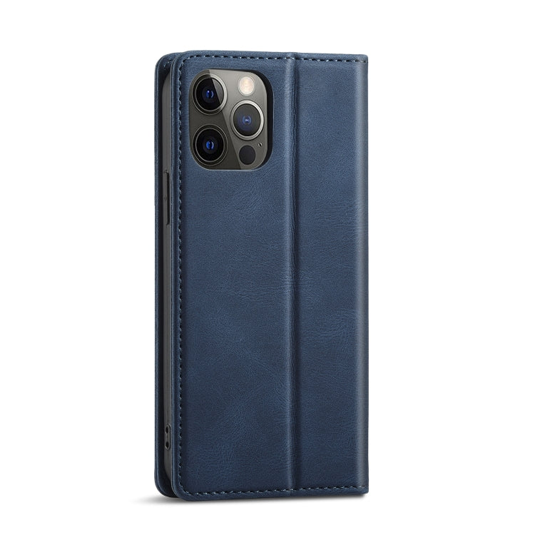 For iPhone 12 Pro Max Forwenw F2 Series Magnetic Horizontal Flip Leather Case with Holder & Card Slots & Wallet(Blue) - HoMEdemic™ 