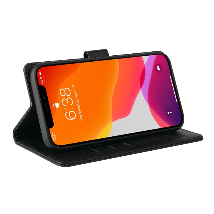 For iPhone 12 Pro Max GQUTROBE Skin Feel Magnetic Leather Phone Case(Black) - HoMEdemic™ 