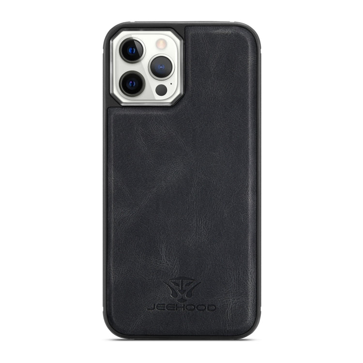 For iPhone 12 Pro Max JEEHOOD Retro Magnetic Detachable Protective Case with Wallet & Card Slot & Holder(Black) - HoMEdemic™ 