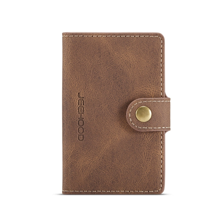 For iPhone 12 Pro Max JEEHOOD Retro Magnetic Detachable Protective Case with Wallet & Card Slot & Holder(Brown) - HoMEdemic™ 