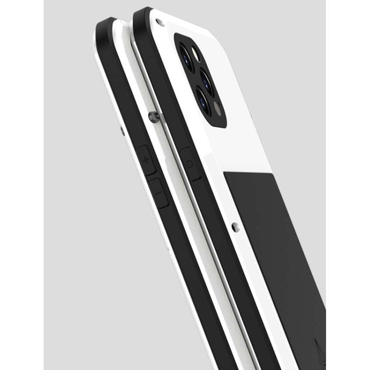 For iPhone 12 Pro Max LOVE MEI Metal Shockproof Life Waterproof Dustproof Protective Case(Black) - HoMEdemic™ 