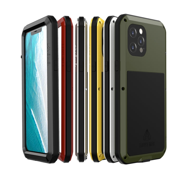 For iPhone 12 Pro Max LOVE MEI Metal Shockproof Life Waterproof Dustproof Protective Case(White) - HoMEdemic™ 