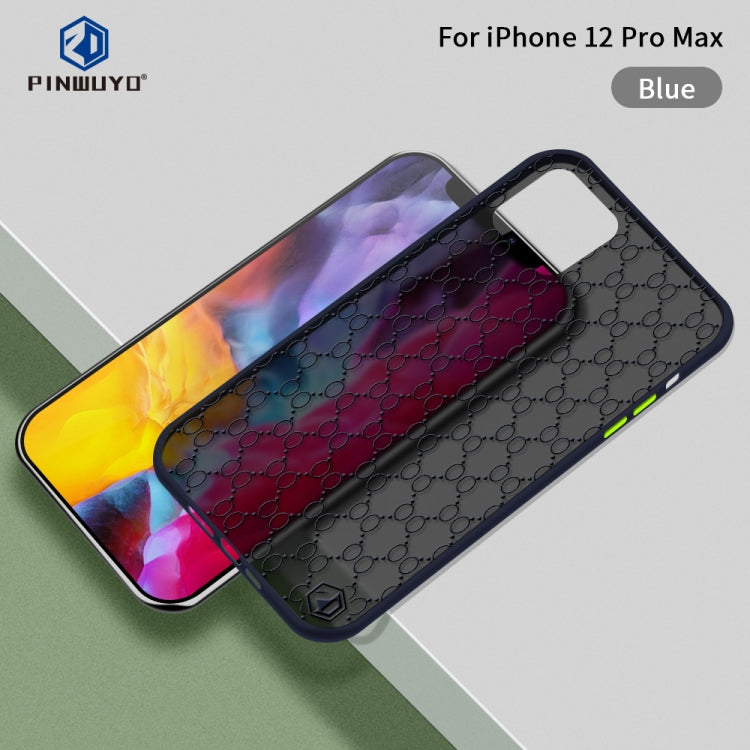 For iPhone 12 Pro Max PINWUYO Series 2 Generation PC + TPU Anti-drop All-inclusive Protective Case(Blue) - HoMEdemic™ 