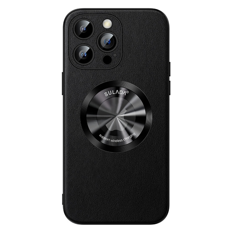 For iPhone 12 Pro Max SULADA Microfiber Leather MagSafe Magnetic Phone Case(Black) - HoMEdemic™ 