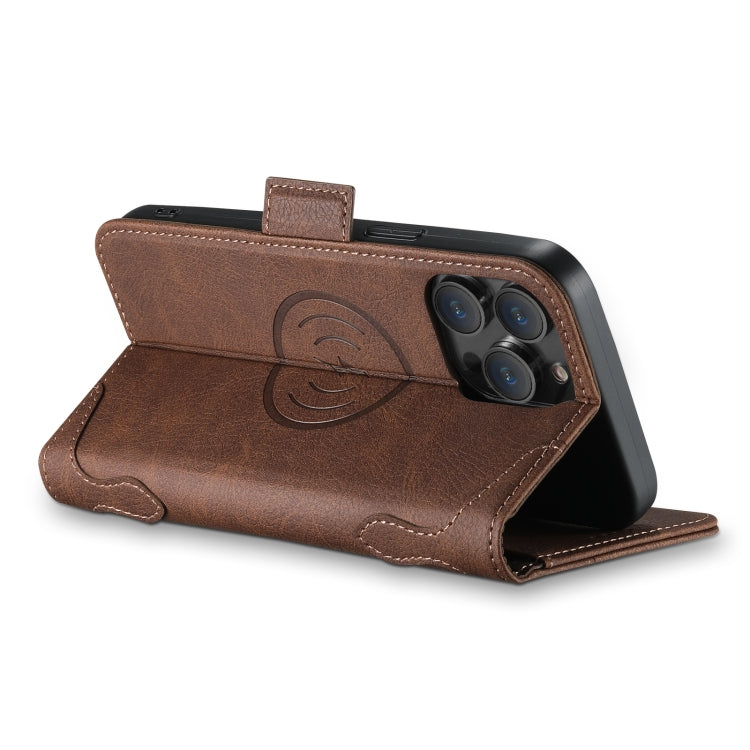 For iPhone 12 Pro Max SUTENI J07 Multifunctional Horizontal Flip Magsafe Leather Phone Case(Brown) - HoMEdemic™ 