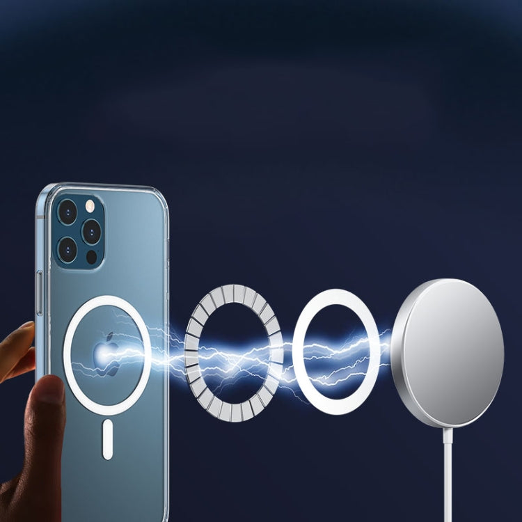 For iPhone 12 Pro Max WK WPC-007 iDeal Series Magsafe Case Magnetic Ring All-inclusive Clear TPU Transparent Shockproof Case - HoMEdemic™ 