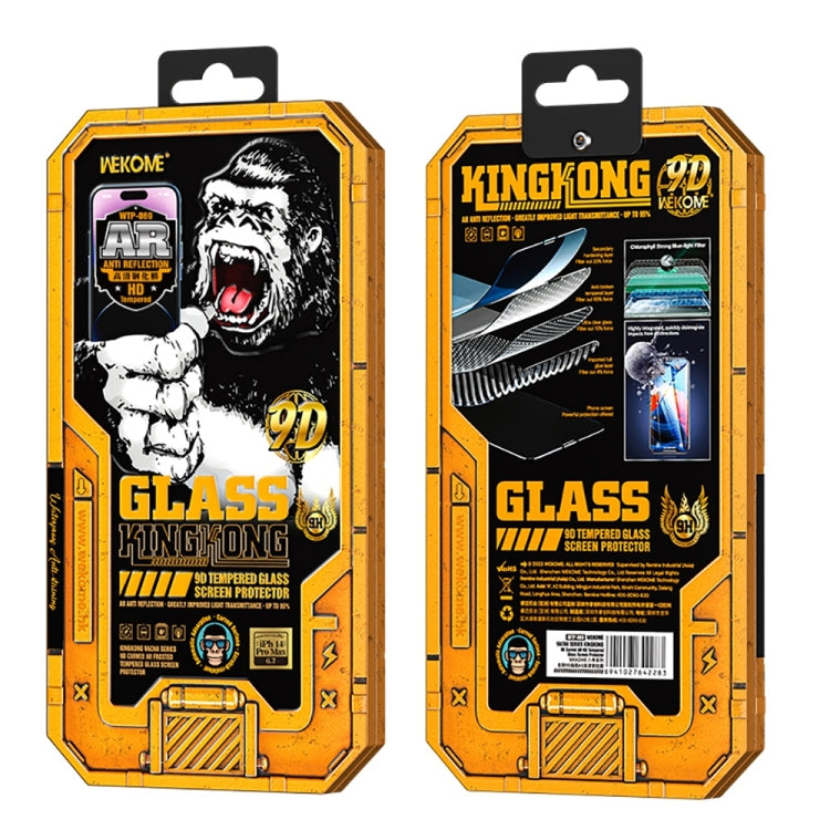 For iPhone 12 Pro Max WK WTP-069 King Kong Vacha 9D Curved AR HD Tempered Glass Film(Black) - HoMEdemic™ 