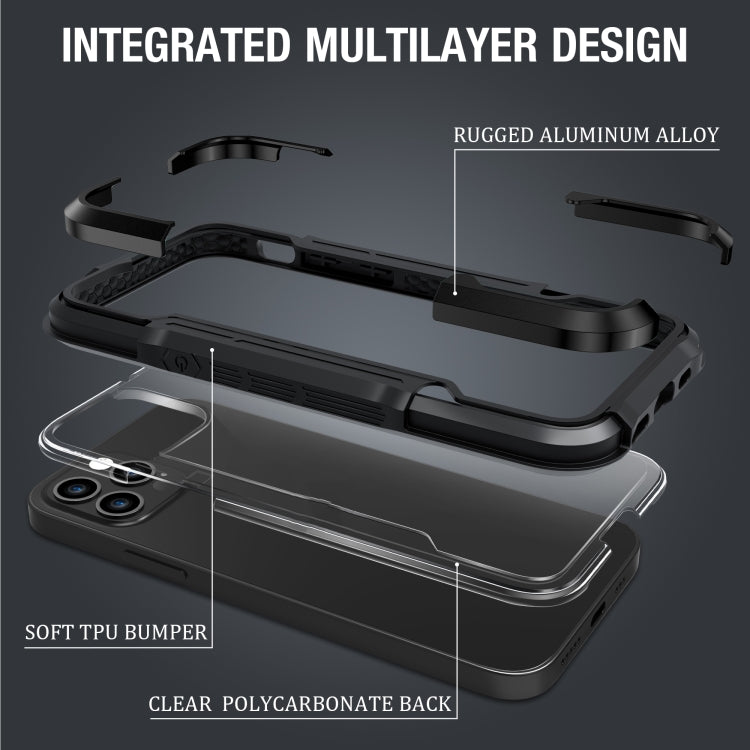 For iPhone 12 Pro Max iPAKY Thunder Series Aluminum alloy Shockproof Protective Case(Black) - HoMEdemic™ 