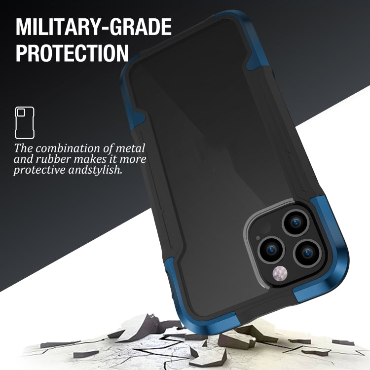 For iPhone 12 Pro Max iPAKY Thunder Series Aluminum alloy Shockproof Protective Case(Blue) - HoMEdemic™ 