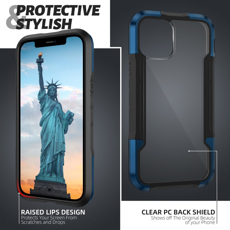 For iPhone 12 Pro Max iPAKY Thunder Series Aluminum alloy Shockproof Protective Case(Blue) - HoMEdemic™ 