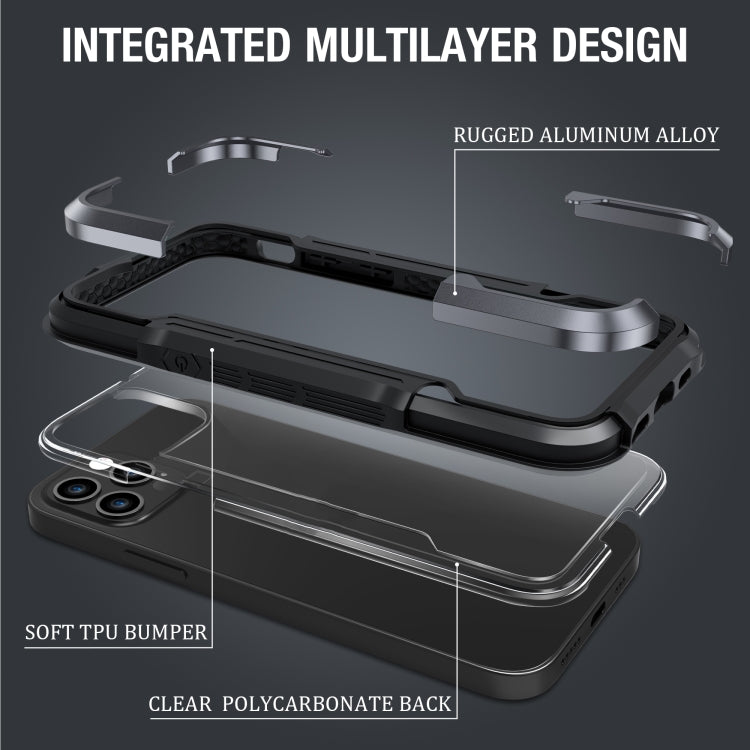 For iPhone 12 Pro Max iPAKY Thunder Series Aluminum alloy Shockproof Protective Case(Grey Black) - HoMEdemic™ 