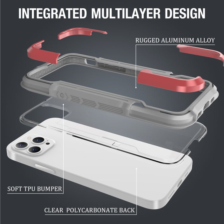 For iPhone 12 Pro Max iPAKY Thunder Series Aluminum alloy Shockproof Protective Case(Rose gold) - HoMEdemic™ 