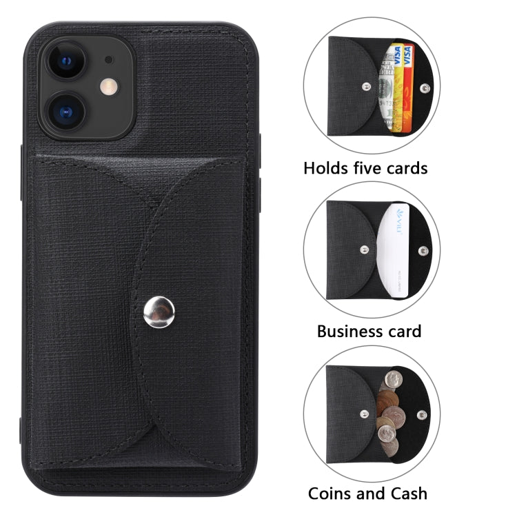 For iPhone 12 Pro ViLi T Series TPU + PU Woven Fabric Magnetic Protective Case with Wallet(Black) - HoMEdemic™ 