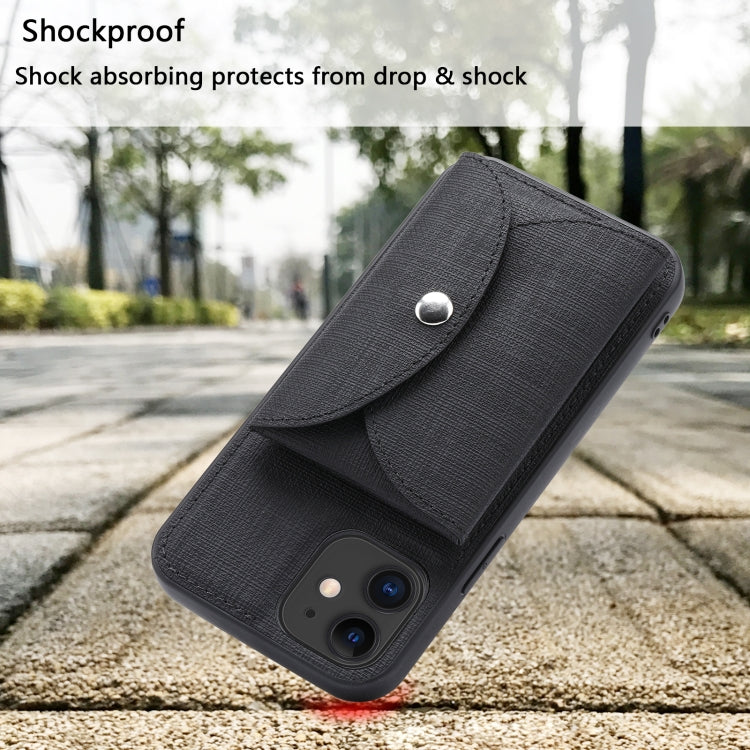 For iPhone 12 Pro ViLi T Series TPU + PU Woven Fabric Magnetic Protective Case with Wallet(Black) - HoMEdemic™ 