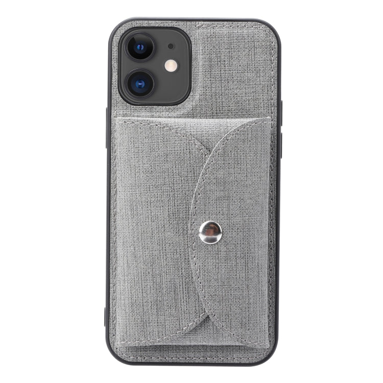 For iPhone 12 Pro ViLi T Series TPU + PU Woven Fabric Magnetic Protective Case with Wallet(Grey) - HoMEdemic™ 