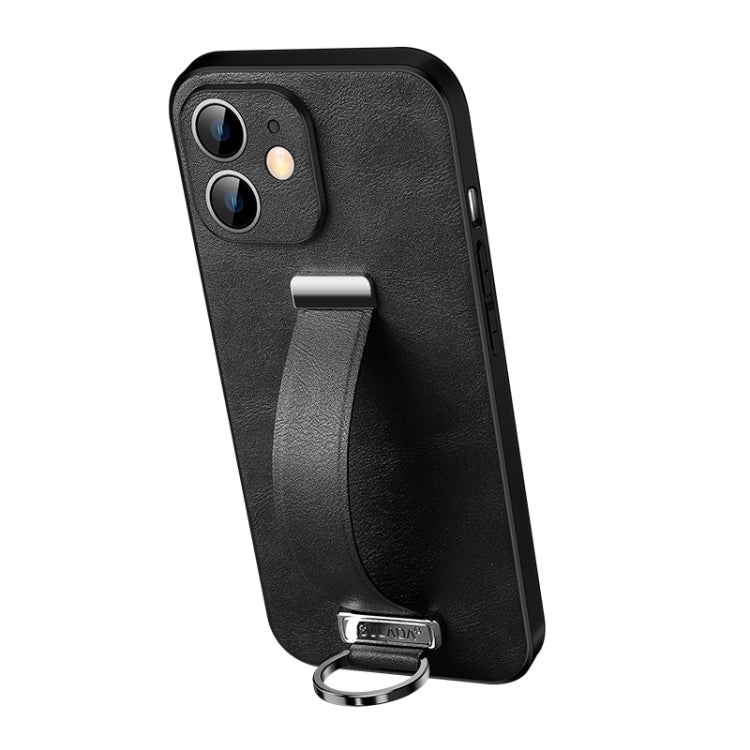 For iPhone 12 SULADA Cool Series PC + Leather Texture Skin Feel Shockproof Phone Case (Black) - HoMEdemic™ 