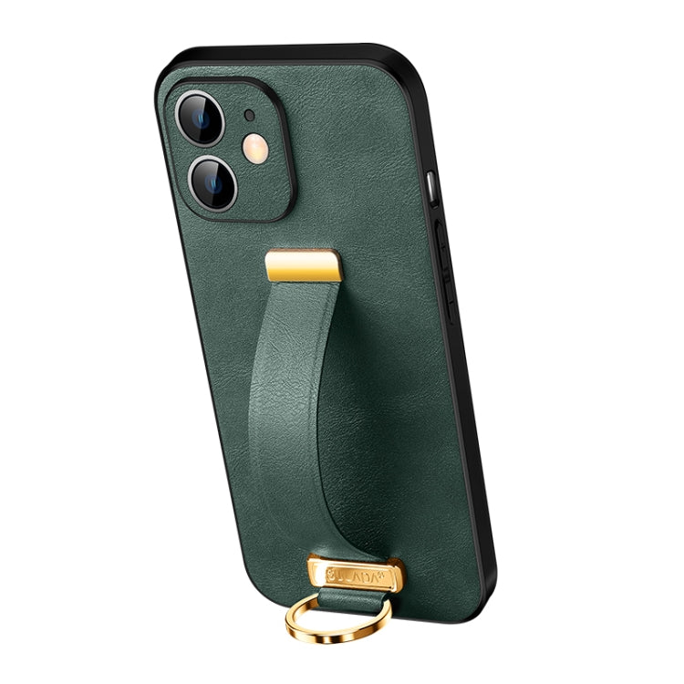 For iPhone 12 SULADA Cool Series PC + Leather Texture Skin Feel Shockproof Phone Case (Green) - HoMEdemic™ 