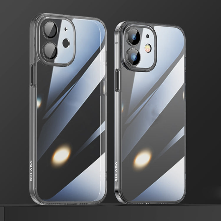 For iPhone 12 SULADA Crytal Steel Series Diamond Glass + TPU Phone Case(Black) - HoMEdemic™ 
