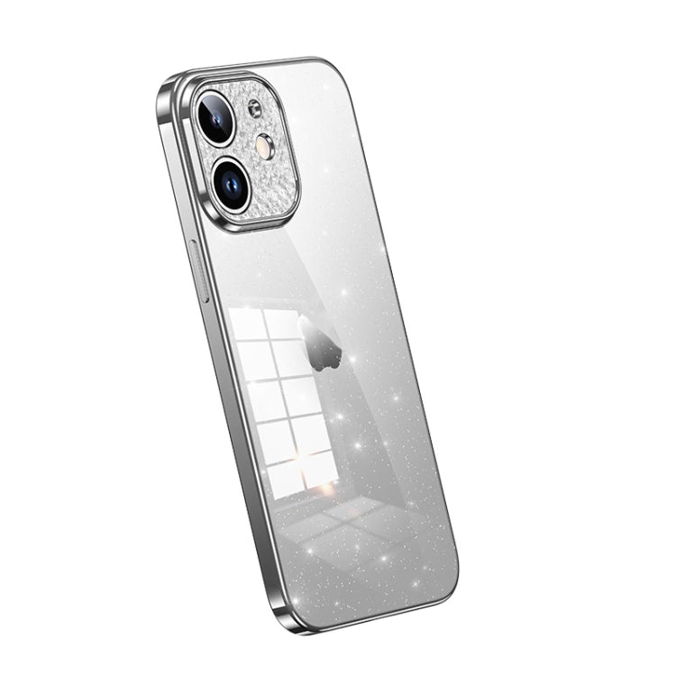 For iPhone 12 SULADA Electroplated Transparent Glittery TPU Phone Case(Silver) - HoMEdemic™ 