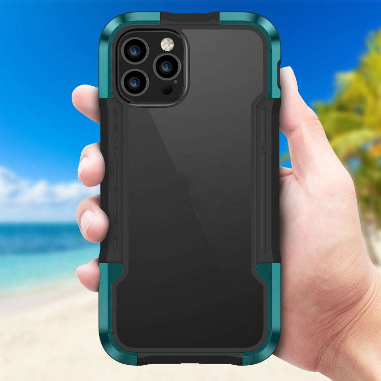 For iPhone 12 iPAKY Thunder Series Aluminum alloy Shockproof Protective Case(Green) - HoMEdemic™ 