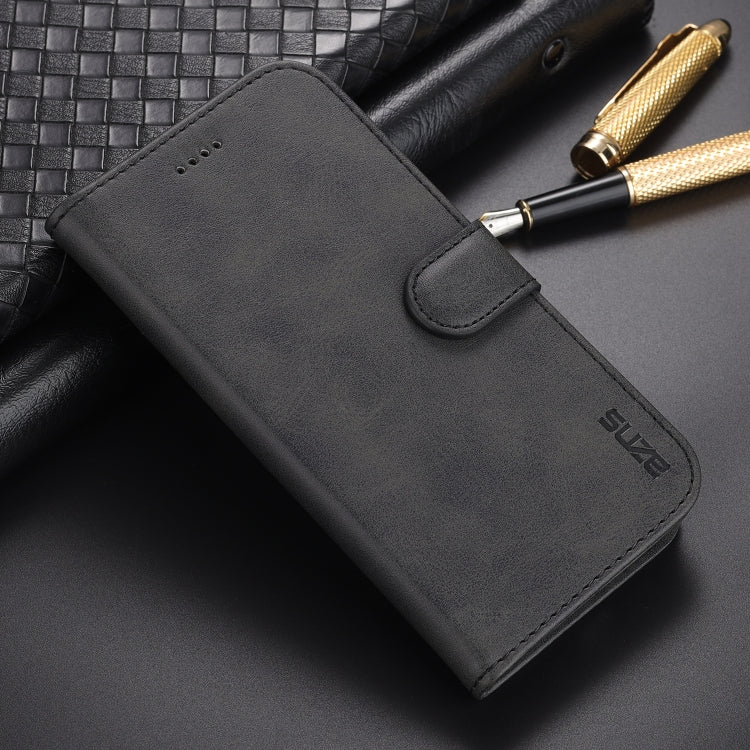For iPhone 12 mini AZNS Skin Feel Calf Texture Horizontal Flip Leather Case with Card Slots & Holder & Wallet(Black) - HoMEdemic™ 